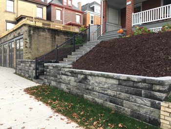 Versalok retaining wall in monroeville